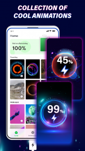 اسکرین شات 2 برنامه Battery Charging Animation 4D