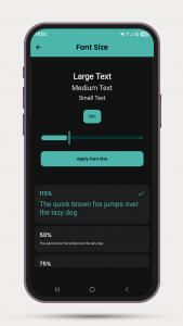 اسکرین شات 1 برنامه Font Resizer: Change Font Size