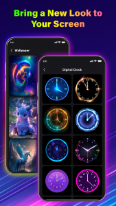 اسکرین شات برنامه Smart Watch - Clock Wallpaper 5