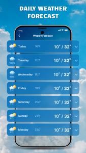 اسکرین شات برنامه Weather Tracker: Daily Weather 5