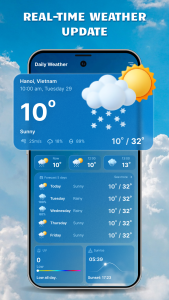 اسکرین شات 1 برنامه Weather Tracker: Daily Weather