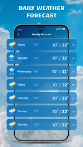 اسکرین شات 5 برنامه Weather Tracker: Daily Weather