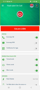 اسکرین شات 5 برنامه color flash alert: flash call