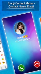 اسکرین شات برنامه Emoji Contact Maker 3