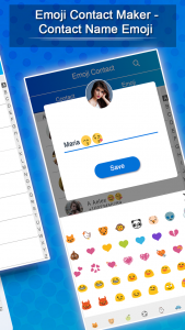 اسکرین شات برنامه Emoji Contact Maker 2