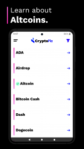 اسکرین شات 4 برنامه Crypto Pie: Learn Crypto & BTC