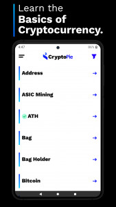 اسکرین شات 2 برنامه Crypto Pie: Learn Crypto & BTC