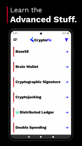 اسکرین شات 6 برنامه Crypto Pie: Learn Crypto & BTC