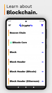 اسکرین شات 3 برنامه Crypto Pie: Learn Crypto & BTC