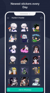 اسکرین شات برنامه Anime Stickers for Whatsapp 6