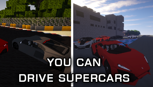 اسکرین شات برنامه Supercars for Minecraft Pocket 2