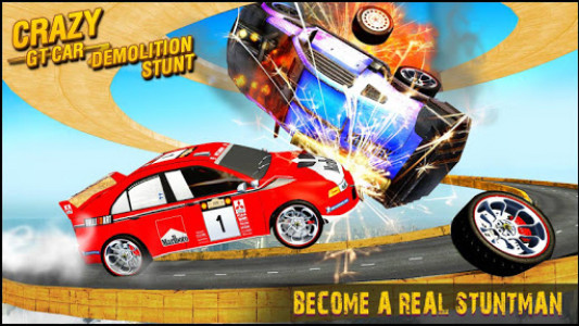 اسکرین شات برنامه Crazy GT Car Stunts Demolition Stunts Racing 3