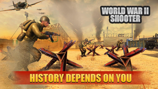 اسکرین شات بازی World War Mission: WW2 Shooter 1