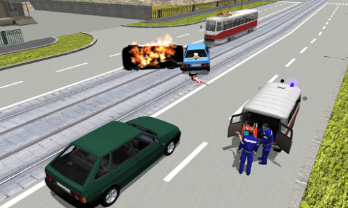 اسکرین شات بازی Ambulance Simulator 3D 2