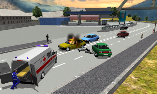 اسکرین شات بازی Ambulance Simulator 3D 5