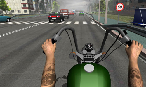 اسکرین شات بازی Russian Moto Traffic Rider 3D 7