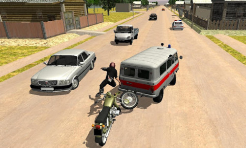 اسکرین شات بازی Russian Moto Traffic Rider 3D 4