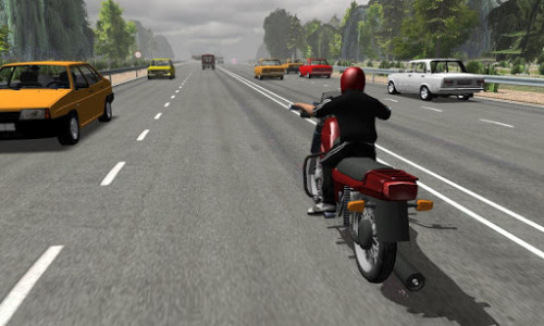اسکرین شات بازی Russian Moto Traffic Rider 3D 1