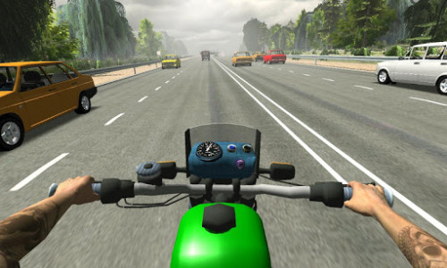 اسکرین شات بازی Russian Moto Traffic Rider 3D 3