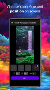 اسکرین شات 3 برنامه Clock Wallpaper with Date