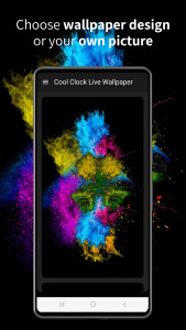 اسکرین شات 1 برنامه Cool Clock Live Wallpaper