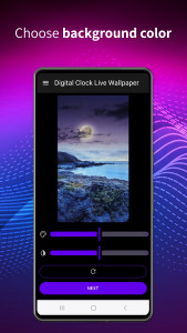 اسکرین شات 2 برنامه Digital Clock Live Wallpaper