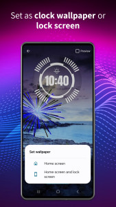 اسکرین شات 5 برنامه Digital Clock Live Wallpaper