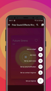 اسکرین شات برنامه Sound Effect Ringtones Free 5