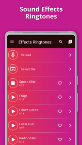 اسکرین شات 1 برنامه Sound Effects Ringtones