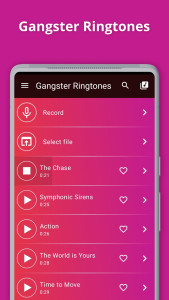 اسکرین شات 1 برنامه Gangster Ringtones