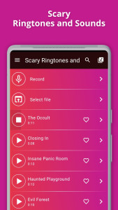 اسکرین شات 1 برنامه Scary Ringtones and Sounds