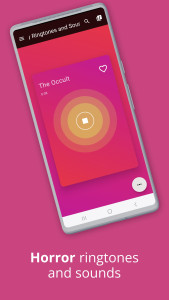اسکرین شات 2 برنامه Scary Ringtones and Sounds