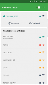 اسکرین شات برنامه WiFi WPS Tester - No Root To Detect WiFi Risk 1