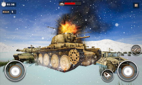 اسکرین شات بازی Mini Tank Battle Blitz 3d: Tanks fight games 2019 4