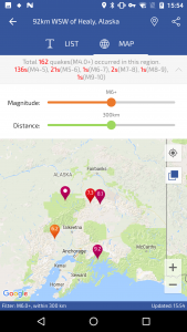 اسکرین شات برنامه Earthquakes 4