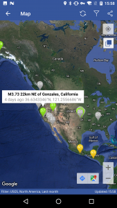 اسکرین شات برنامه Earthquakes 5