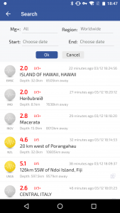 اسکرین شات برنامه Earthquakes 6