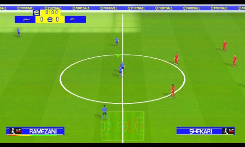 اسکرین شات بازی efootball2022( لیگ برتر ایران_ آزادگان و منتخب آسیا + گزارش فارسی) 9