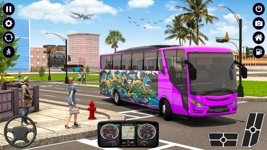 اسکرین شات بازی Bus Simulator 2023 Racing Game 1