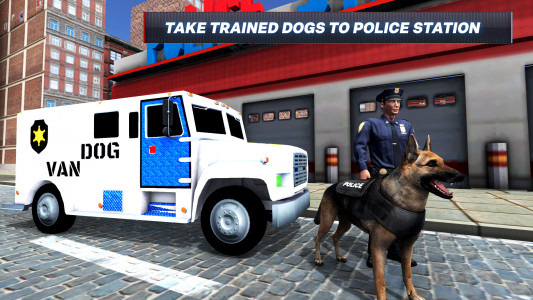 اسکرین شات بازی Police Dogs Van Driver Games 1