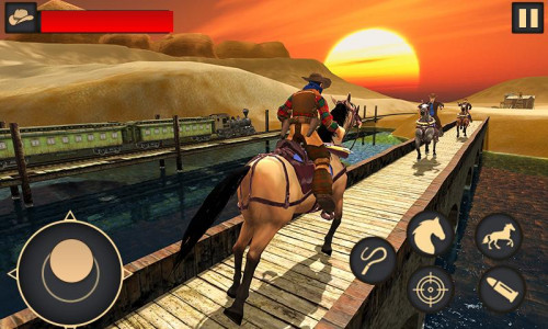 اسکرین شات بازی West Town Sheriff Horse Game 3