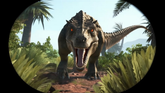 اسکرین شات 4 برنامه Angry Dinosaur Shooting Game