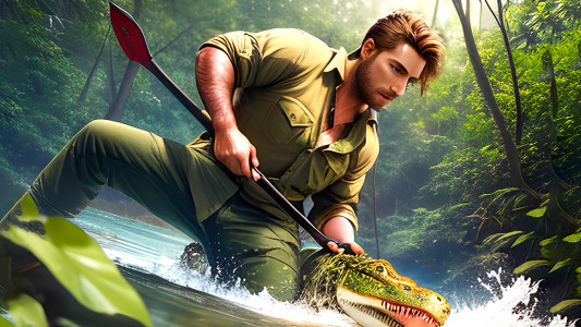 اسکرین شات 3 بازی Hero Jungle Survival Games 3D