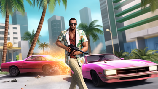 اسکرین شات بازی Miami Gangster Crime City Game 1