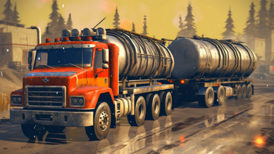 اسکرین شات بازی Oil Cargo Transport Truck Game 8