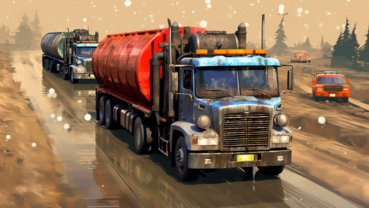 اسکرین شات بازی Oil Cargo Transport Truck Game 4