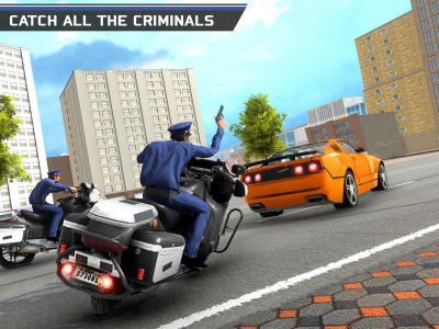 اسکرین شات برنامه US Police Gangster Bike Game 2