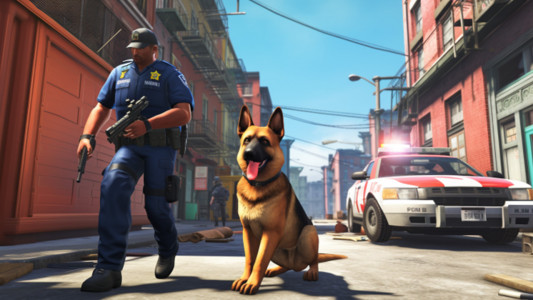 اسکرین شات بازی Police Dog Crime Chase Game 1