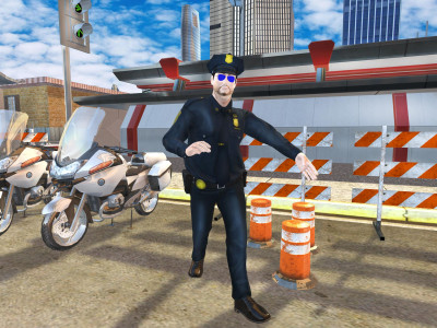 اسکرین شات بازی US Police Bike Chase Game 1