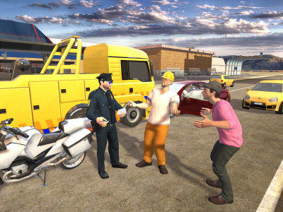 اسکرین شات بازی US Police Bike Chase Game 2